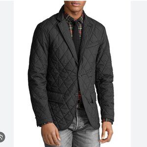 Polo Ralph Lauren Men's Large Quilted Blazer Jacket RRL Sport Coat in Black XL